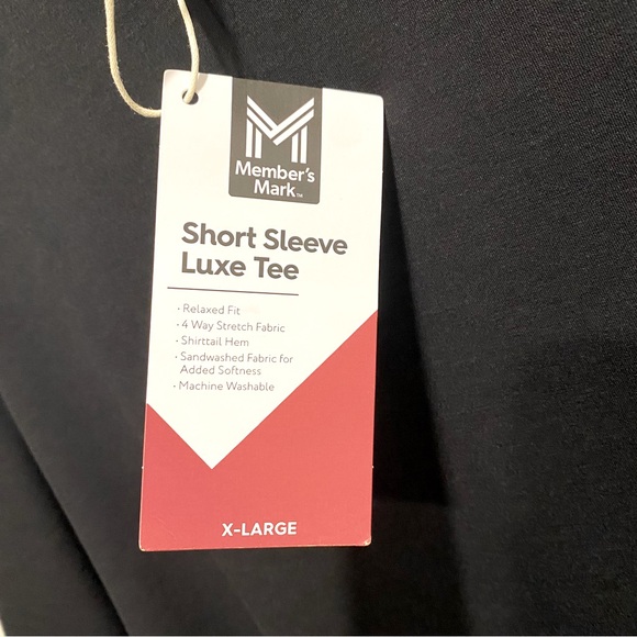 Luxe Scuba Black Tee - Size XL - Picture 9 of 9